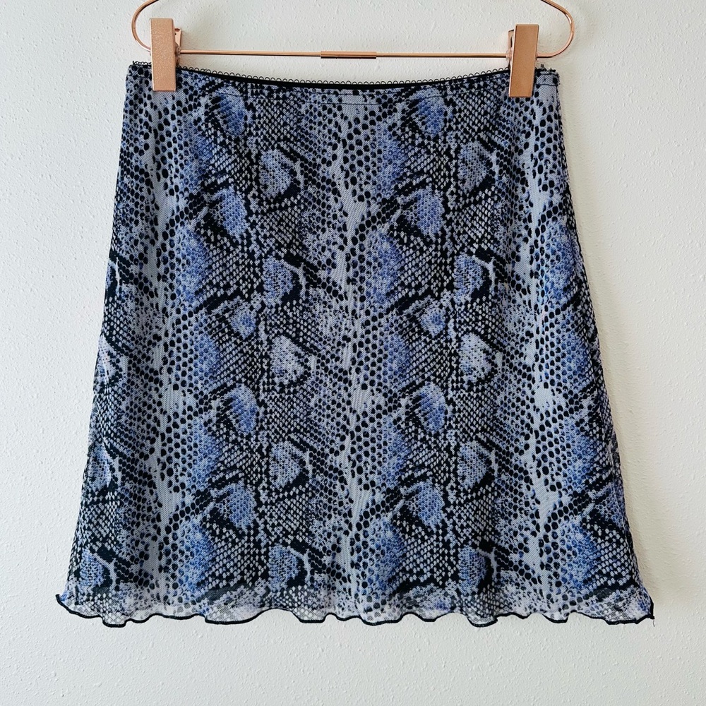 Primark Snake Skin Animal print elastic mini micro skirt Y2K - Picture 3 of 10
